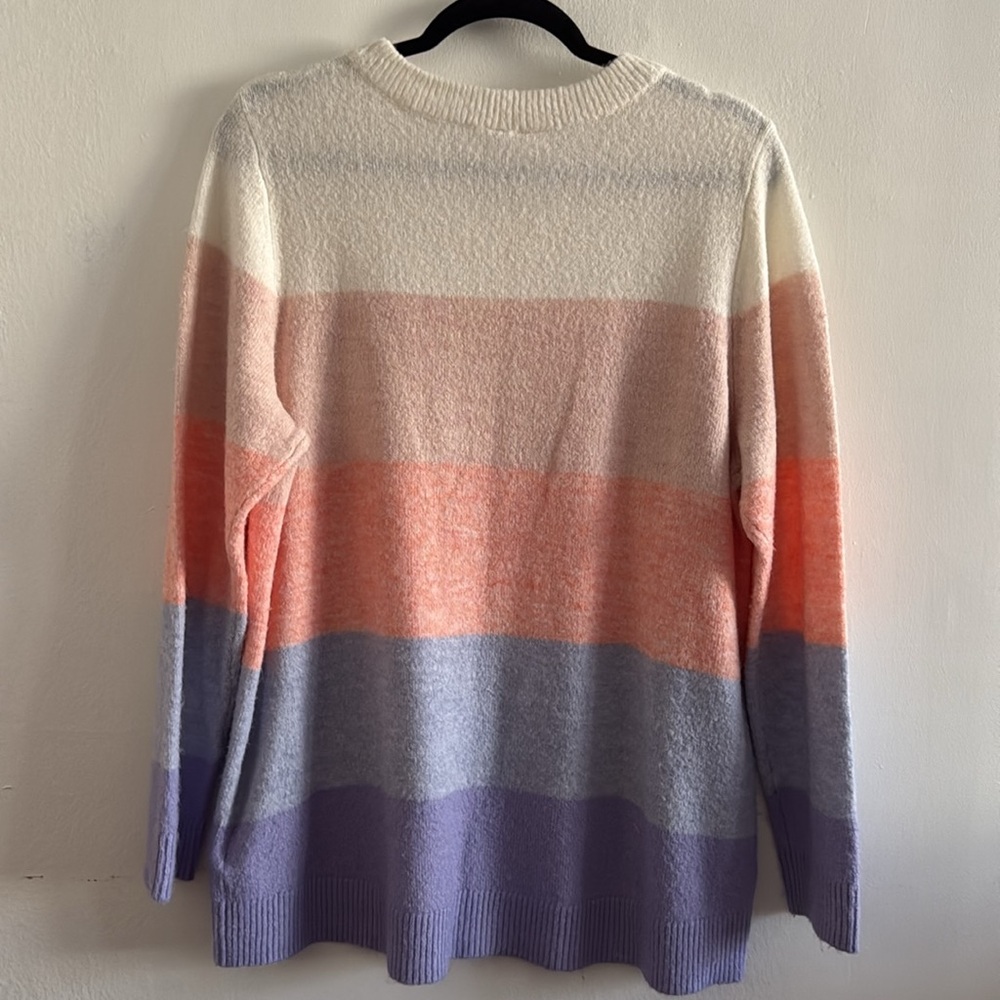 Color Block Crew Neck Sweater - Picture 4 of 5